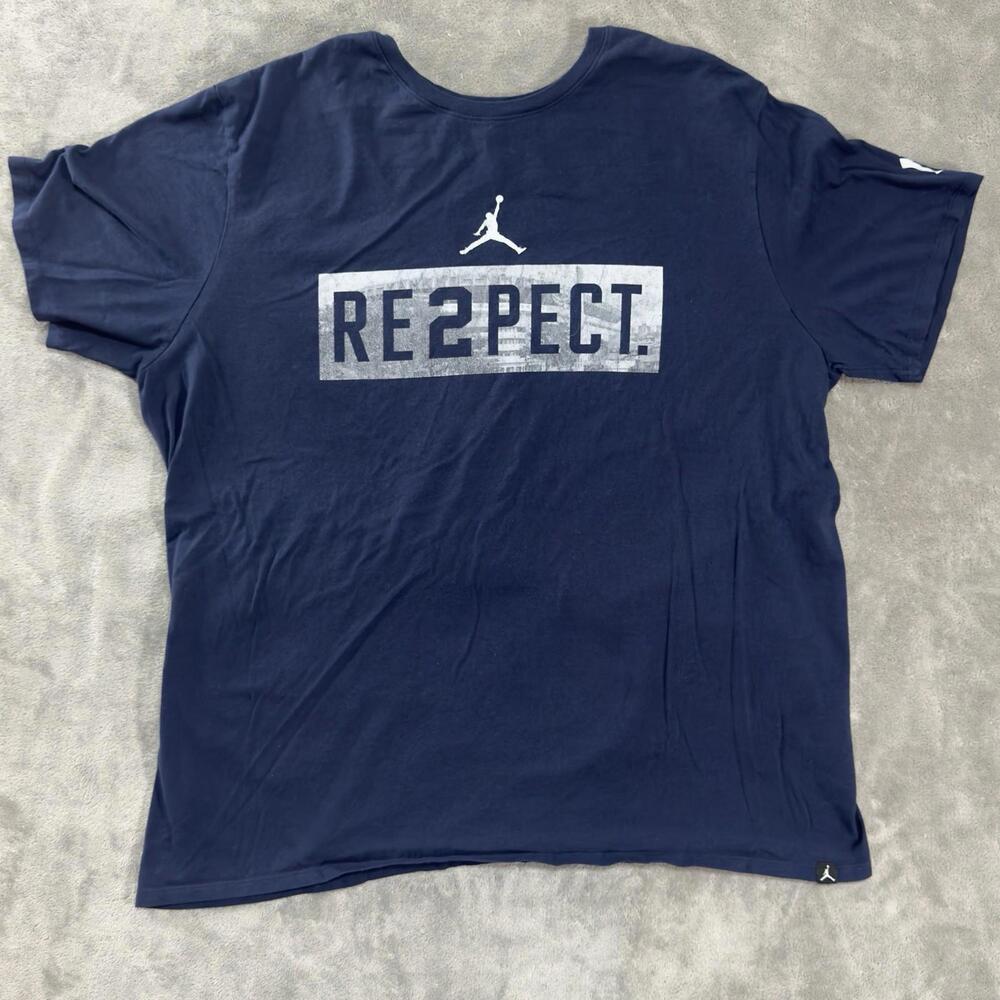 Nike Air Jordan x Derek Jeter Re2pect T Shirt Jumpman VTG Men's Size XXL RARE
